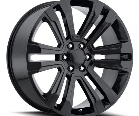 Factory Reproductions Denali Wheels 26X10 6X5.5 +30 HB 78.1 2017 GMC Denali Gloss Black With Cap FR Series 72 72610306502