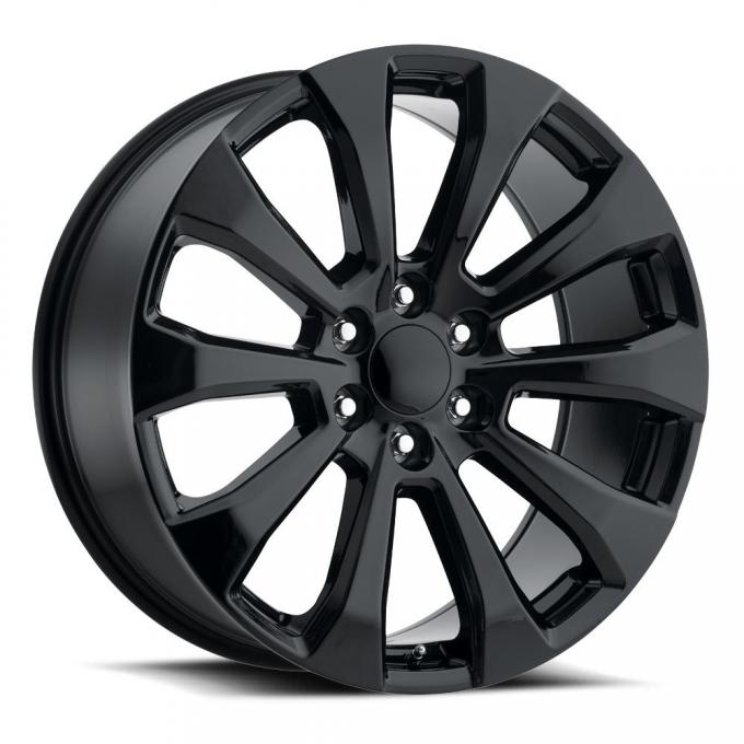 Factory Reproductions Silverado Split Wheels 22X9 6X5.5 +28 HB 78.1 2019 Silverado Split 5Spk Gloss Black With Cap FR Series 92 92290286502