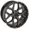 Milled Edge Black Deep Dish Rims fit Chevy Silverado 22x9.5