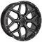 Milled Edge Black Deep Dish Rims fit Chevy Silverado 22x9.5