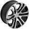 22" Fits GMC - Sierra Wheel - Black Mach'd Face 22x9