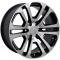 22" Fits GMC - Sierra Wheel - Black Mach'd Face 22x9