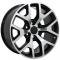 22" Fits GMC - Sierra 1500 Wheel - Black Mach'd Face 22x9