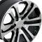 22" Fits GMC - Sierra Wheel - Black Mach'd Face 22x9