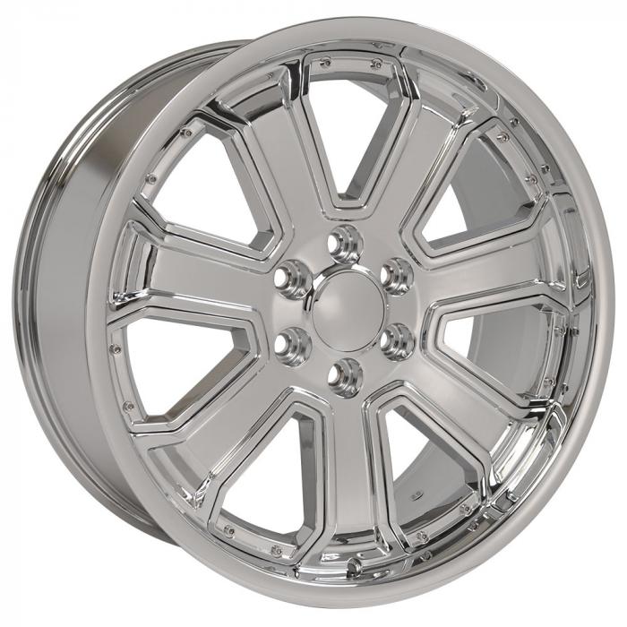 Chrome Insert Chrome Deep Dish Wheel fits Chevrolet Silverado 22x9.5