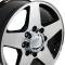 20" Fits Chevrolet - Silverado Wheel - Black Mach'd Face 20x8.5