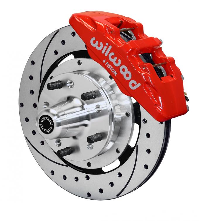 Wilwood Brakes Forged Dynapro 6 Big Brake Front Brake Kit (Hub) 140-12945-DR