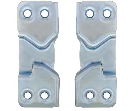 United Pacific Door Latch Striker Plates For 1947-51 Chevy & GMC Truck (Pair) 110192