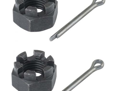 Rear Spring U Bolt Castle Nut, 2 Piece Set, Includes Cotter Pins