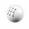 Hurst Shift Knob, 5-Speed Pattern, White 1630004