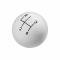 Hurst Shift Knob, 4-Speed Pattern, White 1630002