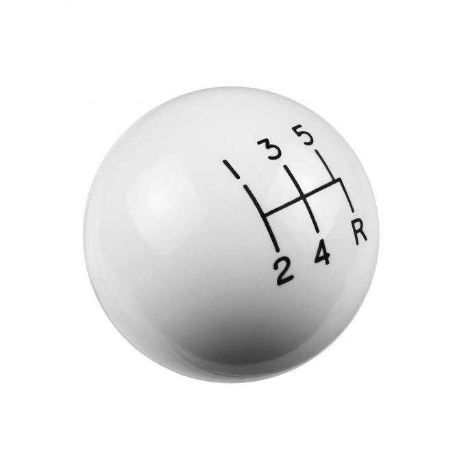 Hurst Shift Knob, 5-Speed Pattern, White 1630004