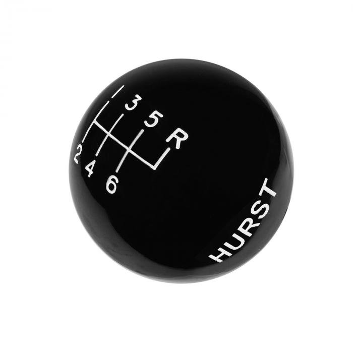 Hurst Shift Knob, Black 6-Speed, 3/8-16 Threads 1631040 | Classic Truck