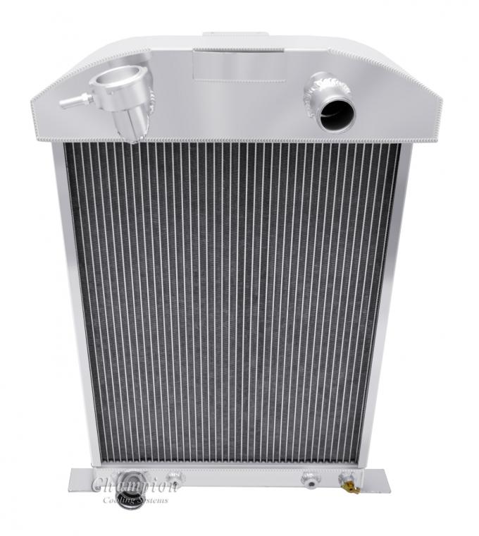 Champion Cooling 3 Row All Aluminum Radiator Made With Aircraft Grade Aluminum CC3334B-FD