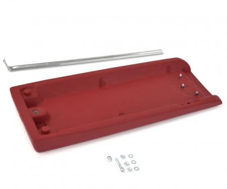 ACP Center Console Padded Lid With Stainless Steel Trim Red FC-BC030A