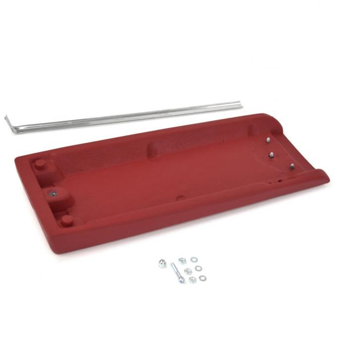 ACP Center Console Padded Lid With Stainless Steel Trim Red FC-BC030A