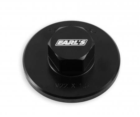 Earl's Oil Filter Block-Off, Fits M22 X 1.5 Filters HEMI0001ERL