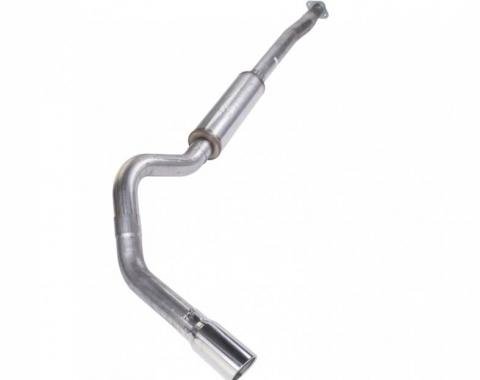 Pypes Cat Back Exhaust System 11-20 Ford F150 Single Side Exit 4 in Intermediate And Tail Pipe Violator Muffler/Hardware/5 in Polished Tip Incl Natural Finish 409 Stainless Steel Exhaust SFT22V