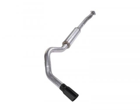 Pypes Cat Back Exhaust System 11-20 Ford F150 Single Side Exit 4 in Intermediate And Tail Pipe Violator Muffler/Hardware/5 in Black Tip Incl Natural Finish 409 Stainless Steel Exhaust SFT22VB