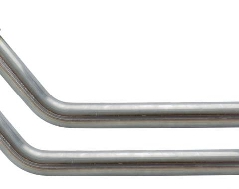 Pypes Exhaust Manifold Down Pipe 2.5 in 3 Bolt Hardware Not Incl Natural 409 Stainless Steel Exhaust DGU16S