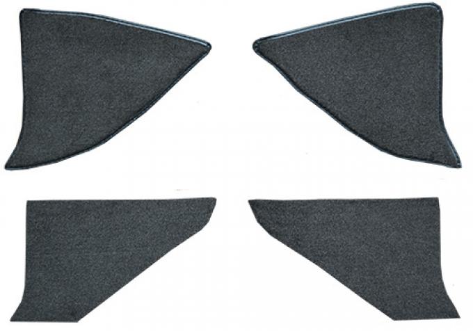 ACC 1981-1984 Chevrolet K10 Kick Panel Inserts with Cardboard Cutpile Carpet