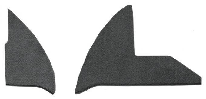 ACC 1974 Dodge D300 Pickup Kick Panel Inserts with Cardboard Cutpile Carpet