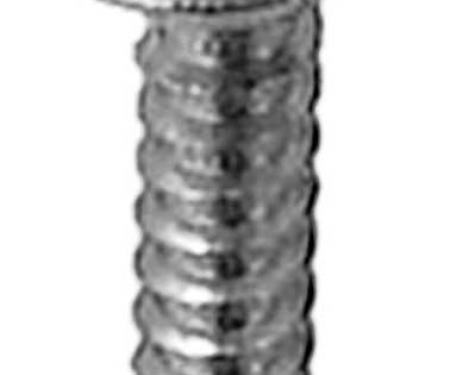 #8 X 5/8'' Phillips Oval Head Sems® Tapping Screw Flush - Chrome