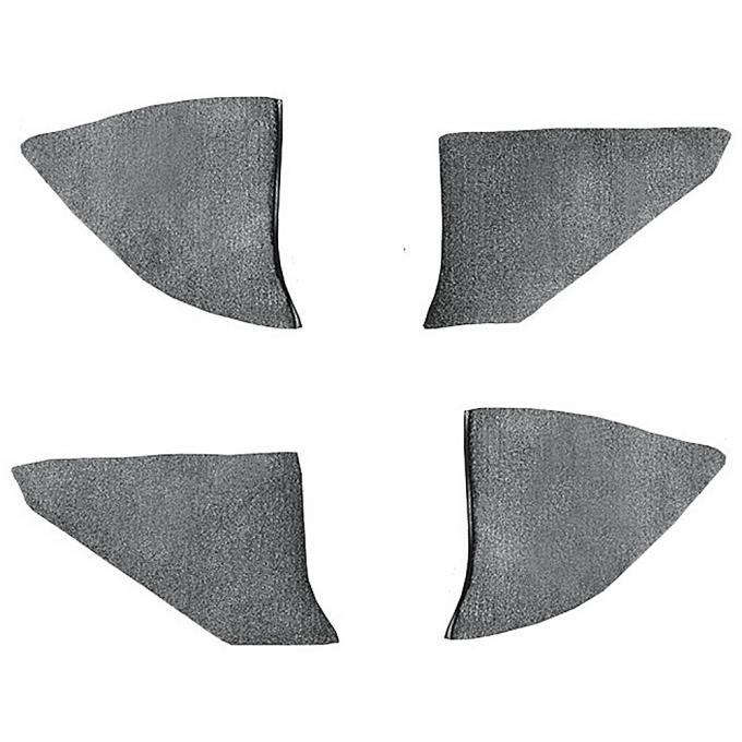 OER 1973-91 Chevrolet/GMC Truck, Carpet Kick Panel Inserts w/o Cardboard, Cutpile, Dark Gray T1549147