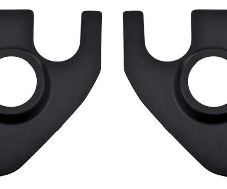 OER 1967-72 Chevrolet, GMC C10 Pickup, Blazer, Jimmy, Suburban, Interior Kick Panels, with 5" Round Speaker Holes, Black, Pair A5100105