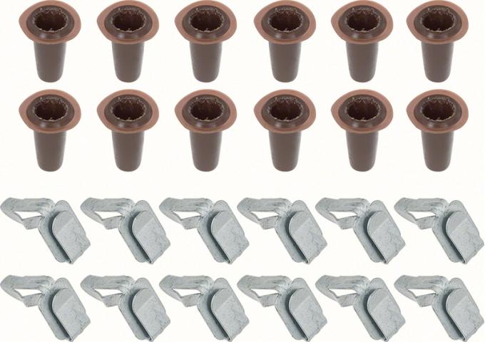 OER 1958-81 GM Door Panel Plugs Clips 24 Pc Set K6581