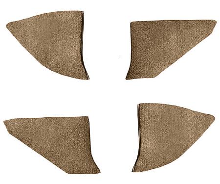 OER 1973-91 Chevrolet/GMC Truck, Carpet Kick Panel Inserts w/o Cardboard, Cutpile, Saddle T1549118