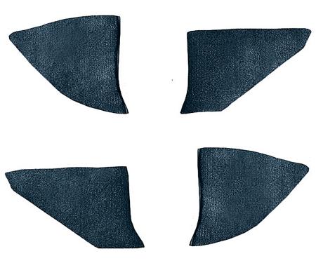 OER 1973-91 Chevrolet/GMC Truck, Carpet Kick Panel Inserts w/o Cardboard, Cutpile, Dark Blue T1549112