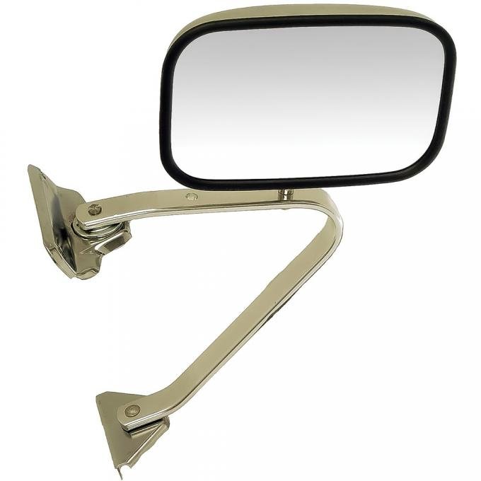 OER 1973-79 Ford F-Series Truck, Exterior Door Mirror, Type 9 Swing Lock Type, Manual, 5-1/4"x8-1/4" Head, With Bracket Assembly, LH or RH TR17696J