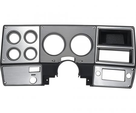 OER 1978-80 Chevy, GMC Pickup, Blazer, Jimmy, Suburban, Dash Bezel, Black, w/o AC, Brushed Aluminum 14241