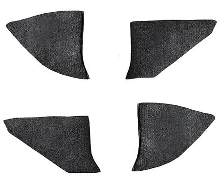 OER 1973-91 Chevrolet/GMC Truck, Carpet Kick Panel Inserts w/o Cardboard, Cutpile, Charcoal T1549157