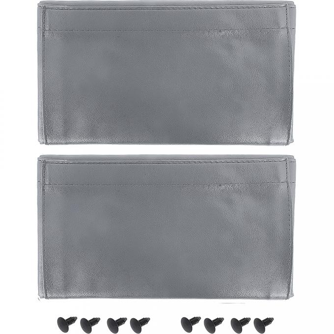 1980-91 Chevy, GMC Pickup, Blazer, Jimmy, Suburban, Interior Door Panel Pocket Set, Light Gray, Pair TL311103