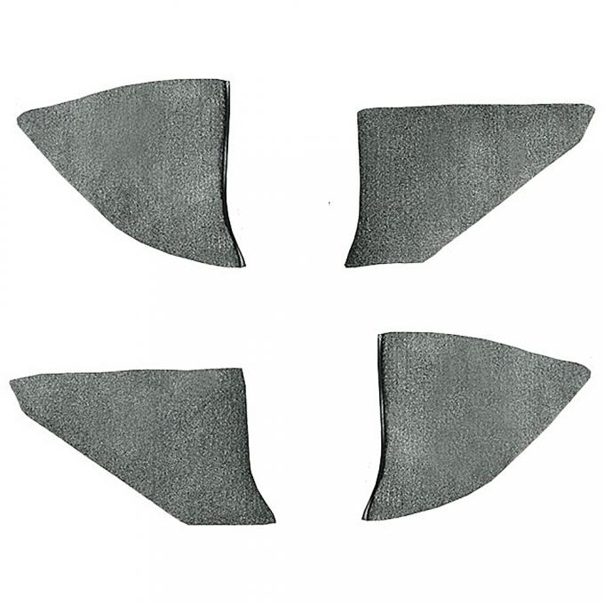 OER 1973-91 Chevrolet/GMC Truck, Carpet Kick Panel Inserts w/o Cardboard, Cutpile, Dove Gray T1549156