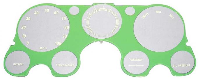 OER 1967-72 Chevrolet/GMC Truck, Blazer, Jimmy, Suburban, Instrument Panel Lens, With Gauges & Without Tach CC1002