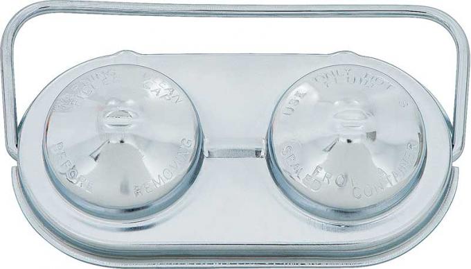 OER 1967-70 Chrome Single Bail Master Cylinder Cover without Diaphragm T9332B