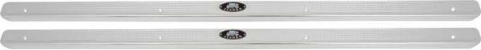 OER 1955-57 Chevrolet Door Sill Plates - 2 Door - Pair TF100262