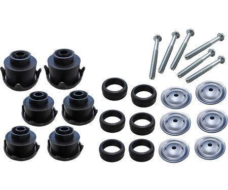 OER 1988-98 Chevrolet/GMC GMT400 Pickup, Cab Mount Bushing Set, Extended Cab, Front & Rear, 6 Bushings, 24 Total Pieces T71215