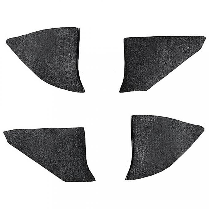 OER 1973-91 Chevrolet/GMC Truck, Carpet Kick Panel Inserts w/o Cardboard, Cutpile, Charcoal T1549157