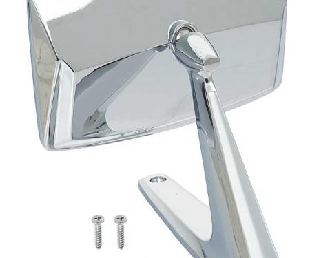 OER 1967-68 Mustang Outer Door Mirror Rectangular Head RH or LH 17682D