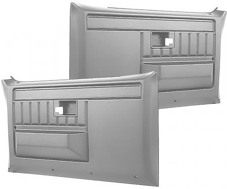 OER 1981-91 Chevy, GMC, Pickup, Blazer, Jimmy, Suburban, Front Door Panels, Gray, Pair TL310803