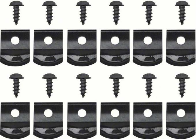 OER Rocker Molding Clip Set With Screws (12) *R13956