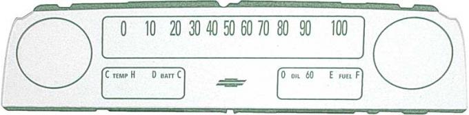 OER 1964-66 Chevrolet Truck, Dash Lens, with Gauges DM1001