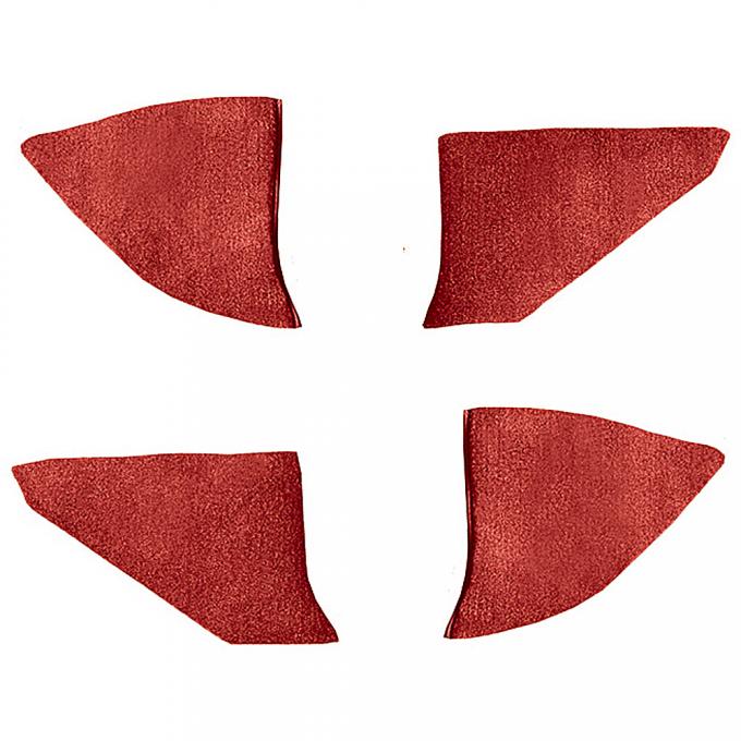 OER 1973-91 Chevrolet/GMC Truck, Carpet Kick Panel Inserts w/o Cardboard, Cutpile, Dark Red / Carmine T1549154