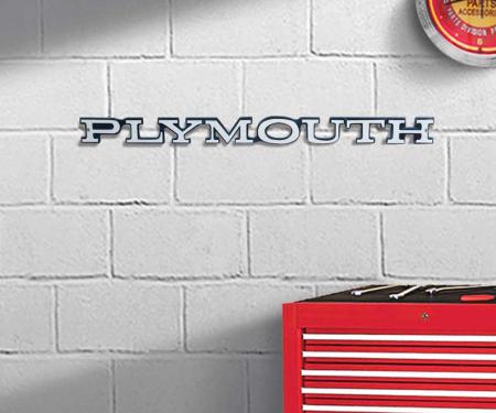 OER 23" X 2" Plymouth Metal Sign PS500122