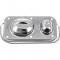 OER Single Bail Chrome Master Cylinder Cover J9101