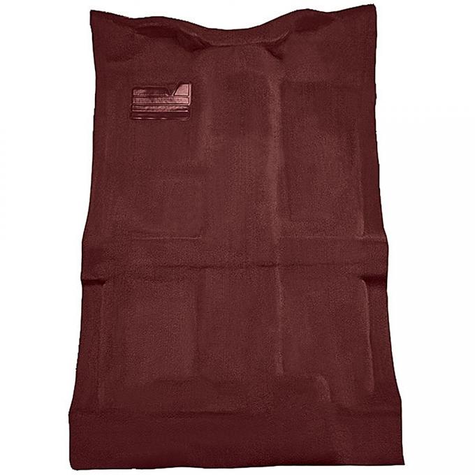 OER 1992-02 Chevrolet/GMC Crew Cab Truck, Carpet Set, Complete, Molded, Standard Backing, Cutpile, Claret / Oxblood T1205675